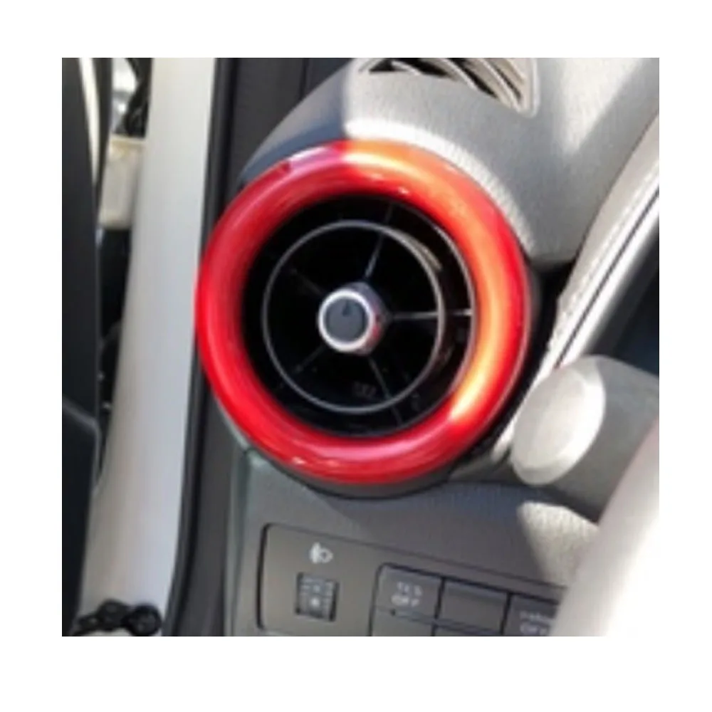 ABS Plastic Car Door Audio Speak Sound Ring Circle Trim Inner Accessories For Mazda CX-3 CX3 Mazda 2 2017 2018 2019 2020-2022