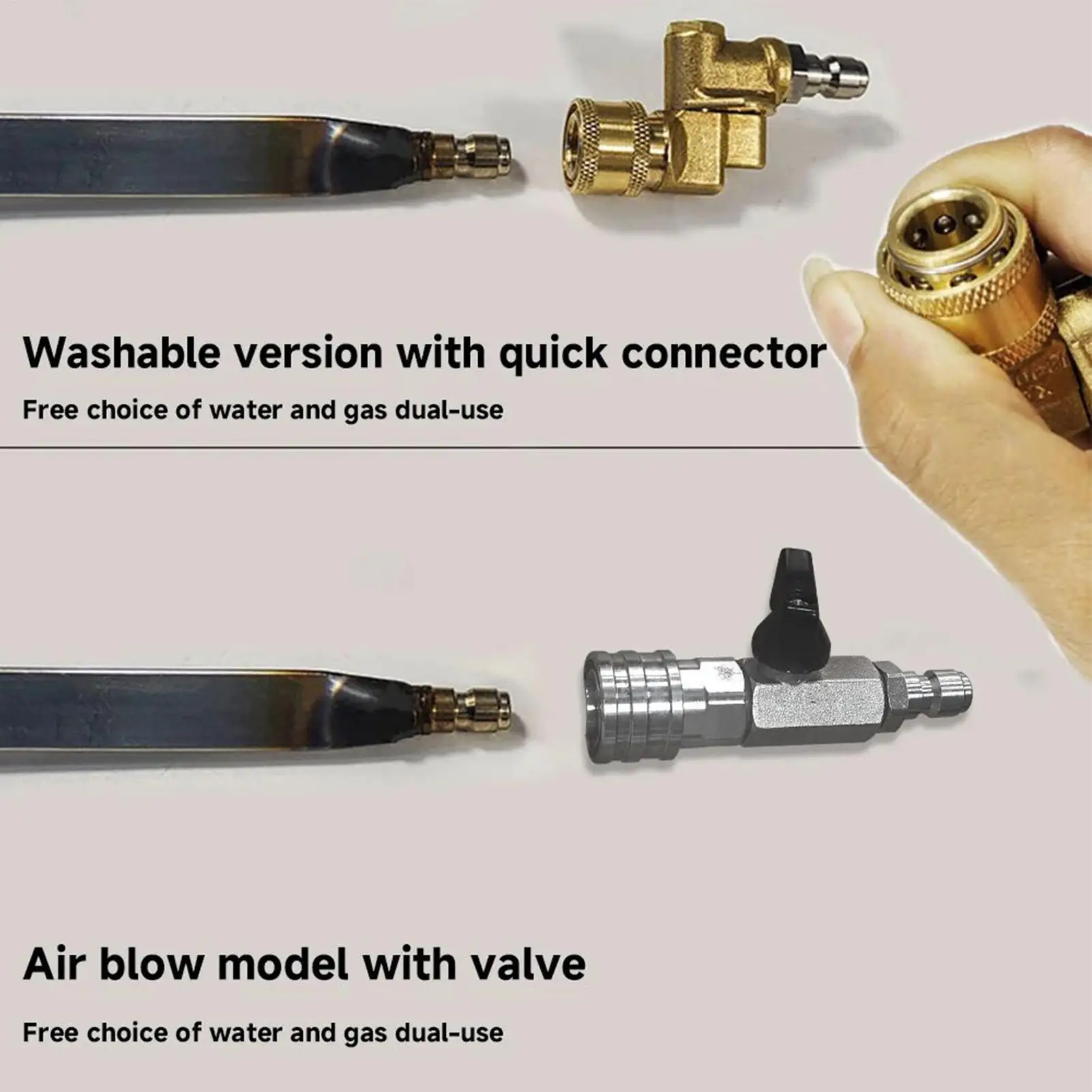 Stainless Steel 3-hole Car Water Tank Radiator Condenser High Pressure Cleaning Rod Removal-Free Auto Maintenance Tool