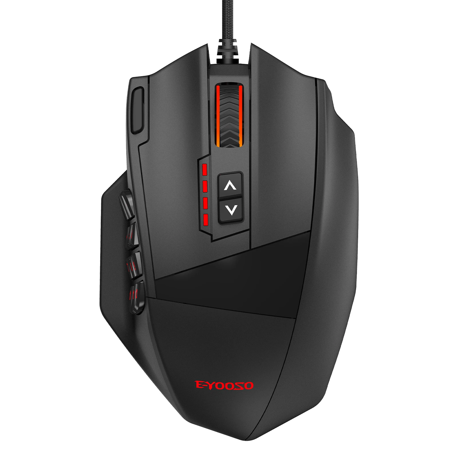 

E-YOOSO Portable Wired Gaming Mouse Side Numeric Keypad Mouse, Suitable for Home Office Compatible with Desktop PC/Laptop