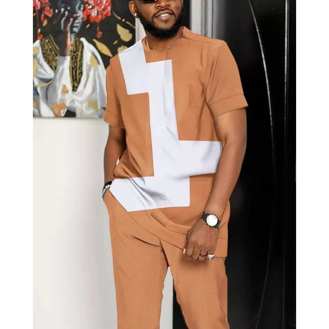 Fashion Men's 2 Piece Sets Oversized T Shirts Joggers Outfits Men Trousers Summer Tracksuit 3D Print Trend Male Trendy Clothes