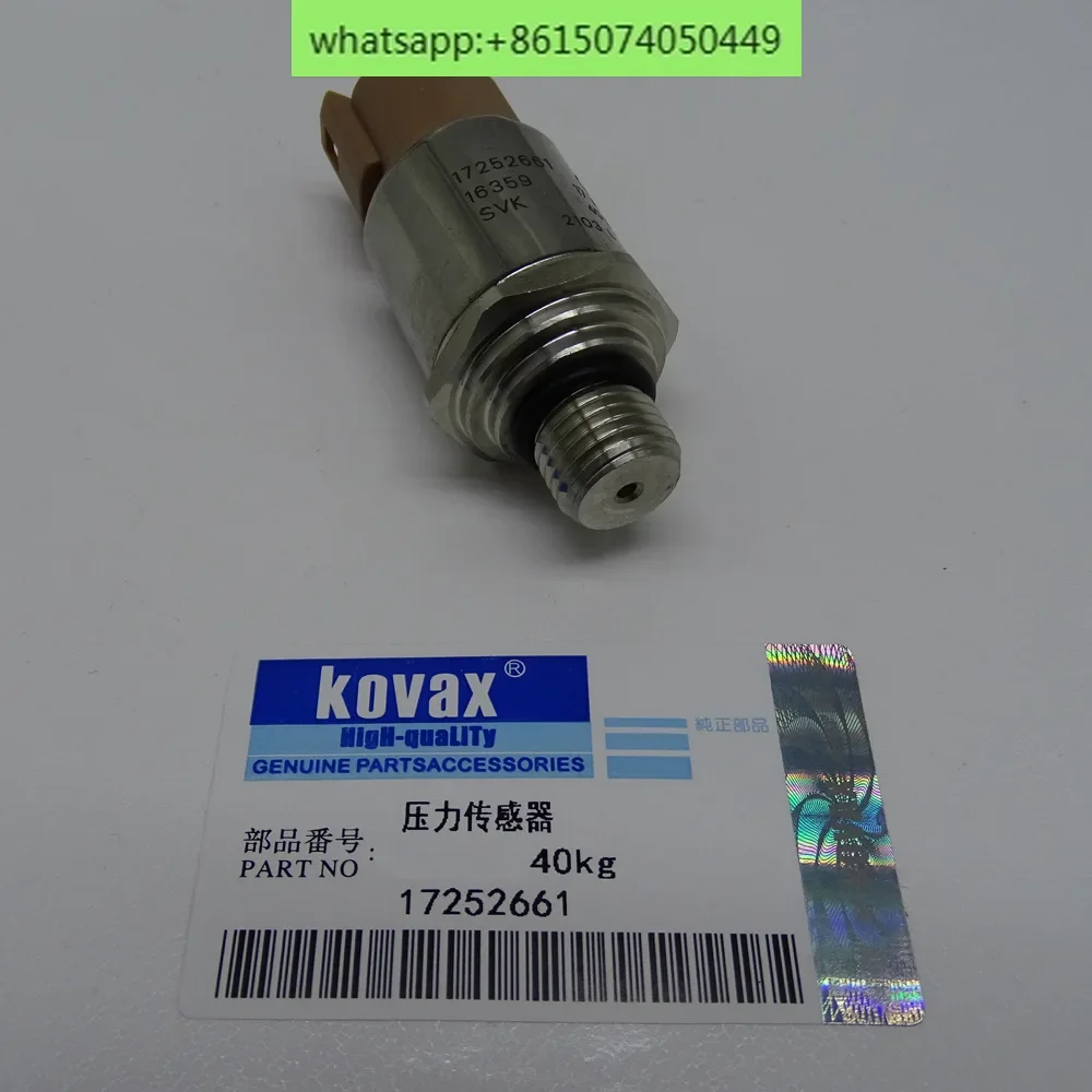 Pressure sensor accessories 17252661 High pressure sensor 40kg EC220D loader excavator accessories