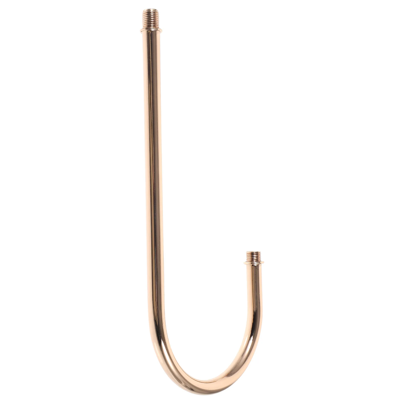 อุปกรณ์เสริมโคมไฟติดผนังแบบท่อโค้ง 215 มม. สีทองฝรั่งเศส เกลียว M10 สำหรับทำโคมไฟ ชิ้นส่วนก้านโคมไฟ สไตล์โมเดิร์น มินิมอล อุปกรณ์ติดตั้งไฟดาวน์ไลท์