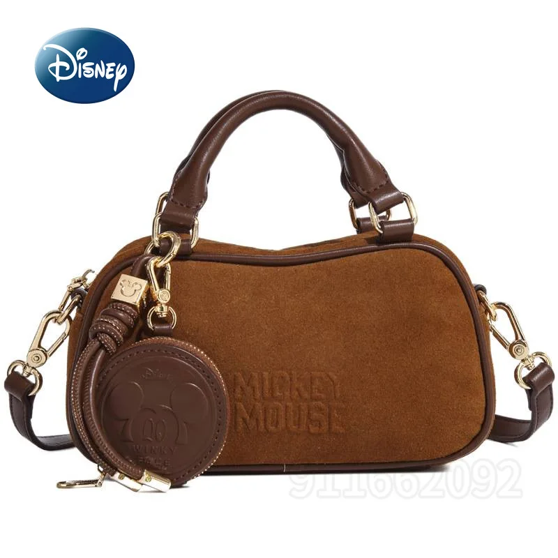 Disney Mickey New Women's Mini Handbag Luxury Brand Fashion Mini Women's Shoulder Crossbody Bag Cartoon Casual Women's Bag