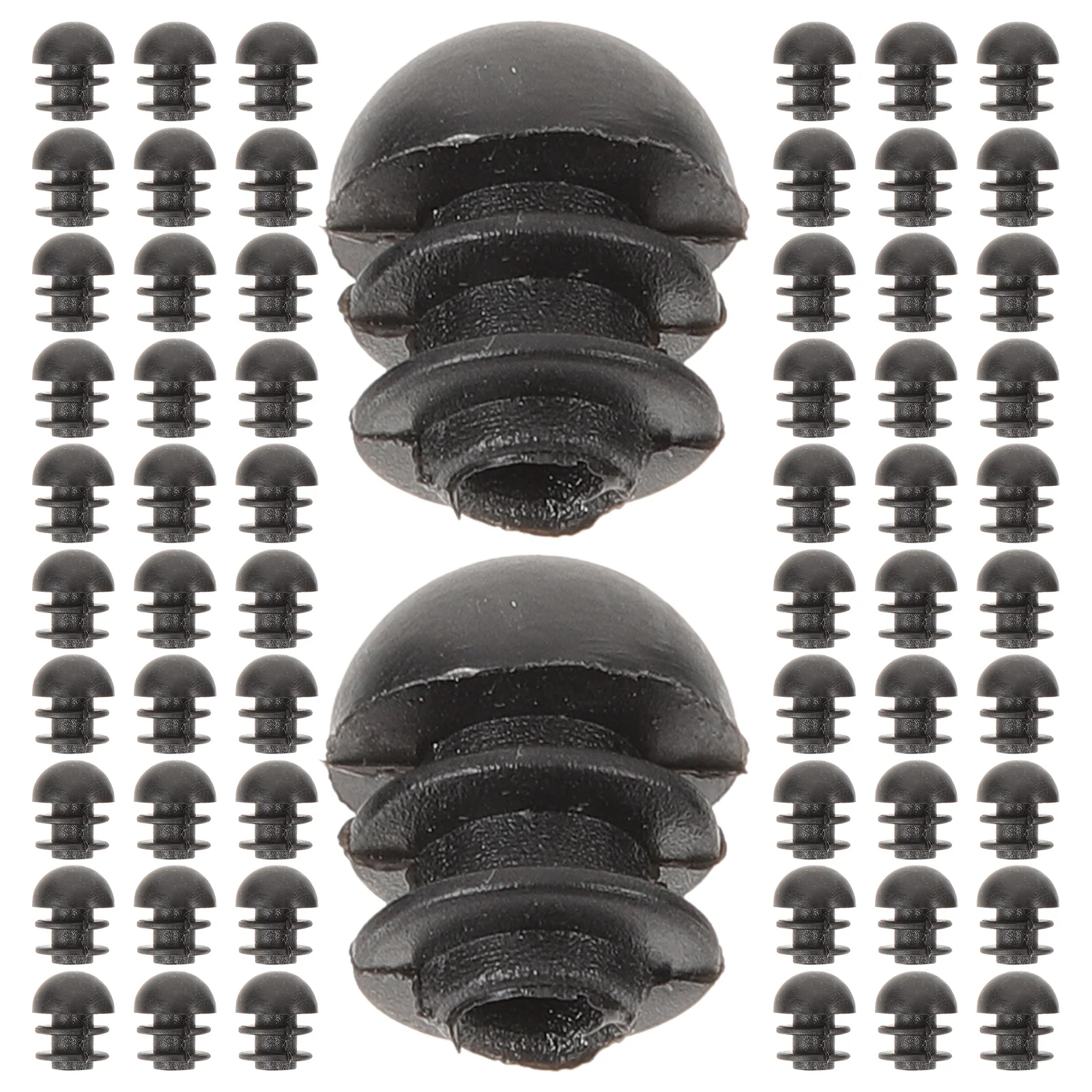 

100Pcs Round Plastic Hole Plug Furniture Replacement Durable Cover Caps Decorative Reusable Stopper for Cabinets Chairs