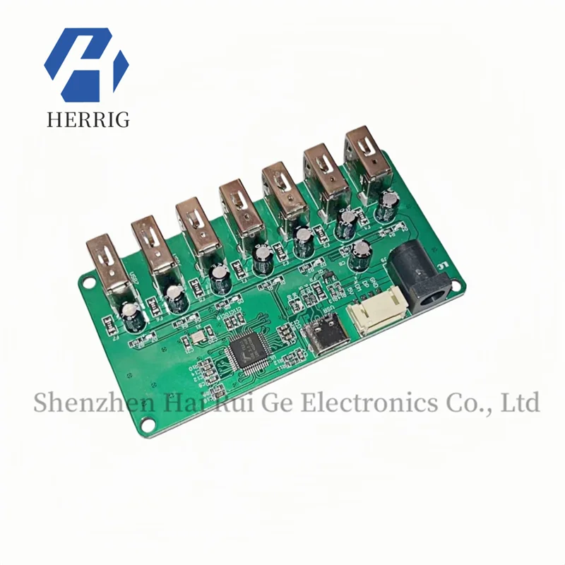 

USB 2.0 HUB Expansion Module 1-to-7 Port Hub Intelligent Multi-Port USB Power Expansion Module for Charging