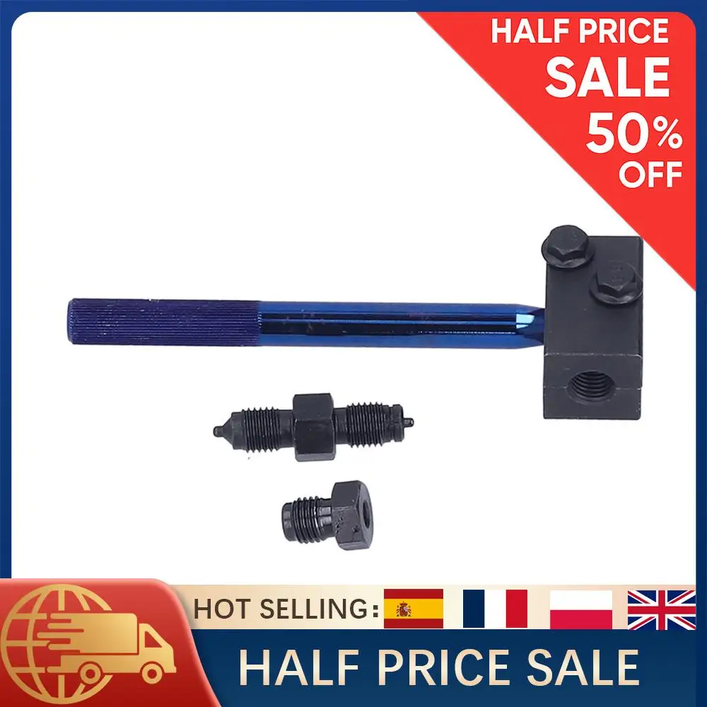 

1 комплект, инструмент для развальцовки тормозных трубок, ручной двойной раструбный комплект для 3/16 дюймов, стальных медных трубок SAE, инструмент для авторемонта с перфоратором