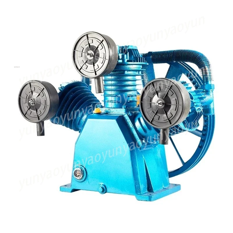 220v New Universal Piston Air Compressor Head Air Pump Pump Head Double Cylinder Head High Pressure Air Compressor