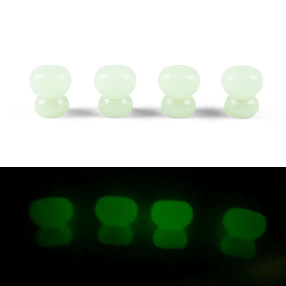 4PCS /SET Luminous Valve Caps Fluorescent Green Night Glowing Car Motorcycle Bicycle Wheel Styling Tyre Hub Luminous Cap Decor