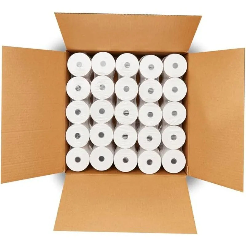 

(50 Rolls) 3 1/8 X 230 Thermal Paper Receipt Rolls (55 GSM - Honeycomb Core) Fits All POS Cash Registers Printers