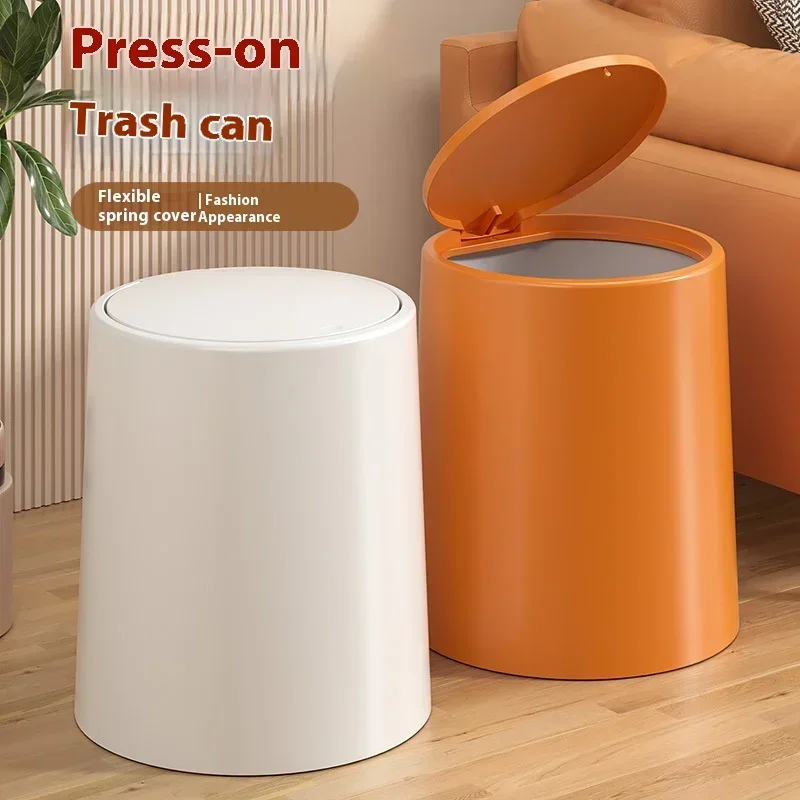 polychrome-wastebasket-press-type-can-diy-solid-colorbedroom-waste-recycle-bin-odor-proof-trash-can-bathroom-accessories