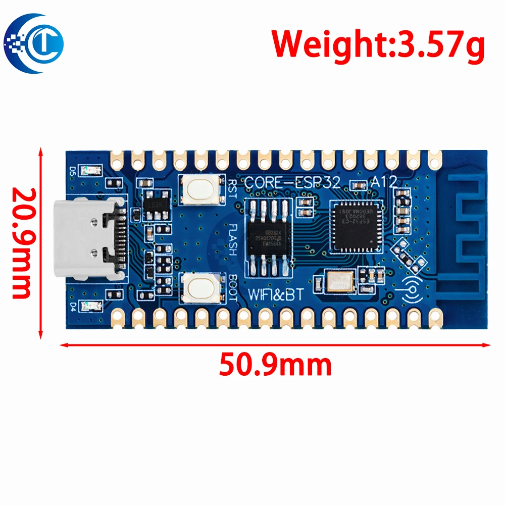 Scheda di sviluppo ESP32-Scheda NORE LCD ESP32 C3! Antenna 2.4G integrata, IDF a 32 pin, WiFi+ Bluetooth ideale per Arduino e Micropython