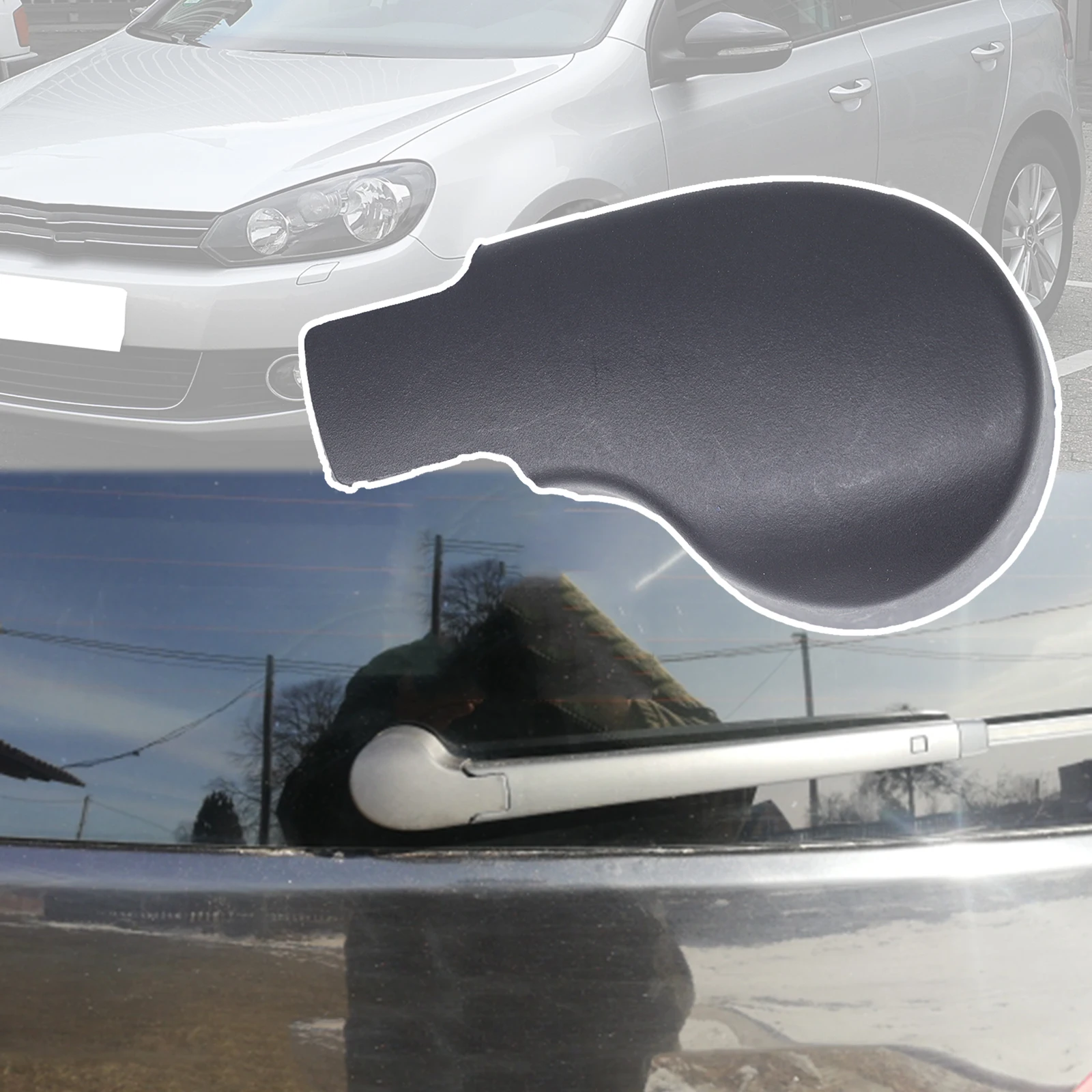 Car Rear Windscreen Window Wiper Arm Blade Rocker Bolt Cover Cap Accessories For VW Golf 7 MK6 2008 2009 - 2019 Vento Variant
