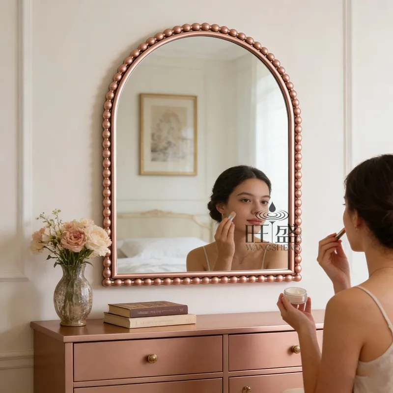 Dressing Table Aesthetic Mirror Modern Decoration Girls Makeup Vintage Mirror Living Room Luxury Spiegel Wand Home Decorations