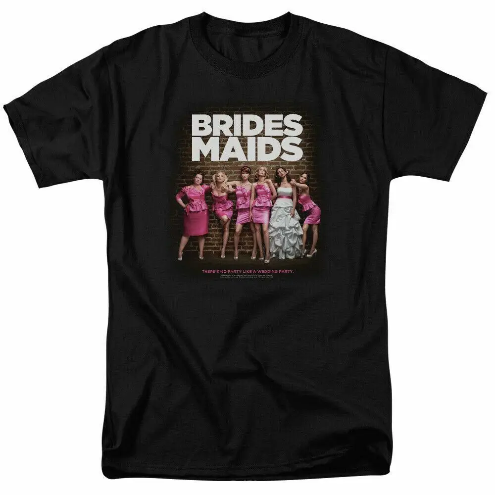 Bridesmaids Maids Poster T Shirt Mens Licensed Wedding Movie Tee Black