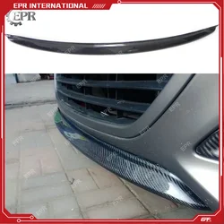 Carbon Bumper Lip Cover For Hyundai Veloster Carbon Fiber Front Bumper Center Lip Cover (Turbo) Tuning Trim Accessories Veloster