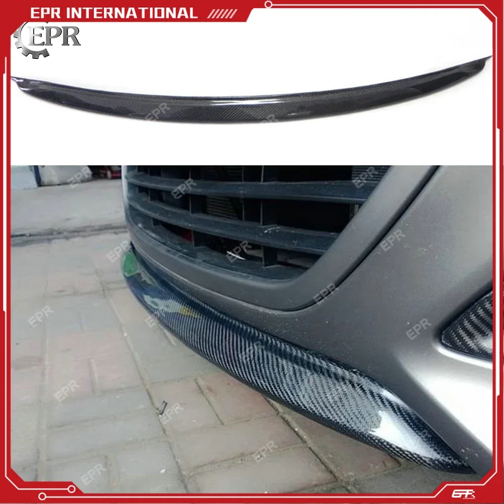 Carbon Bumper Lip Cover For Hyundai Veloster Carbon Fiber Front Bumper Center Lip Cover (Turbo) Tuning Trim Accessories Veloster