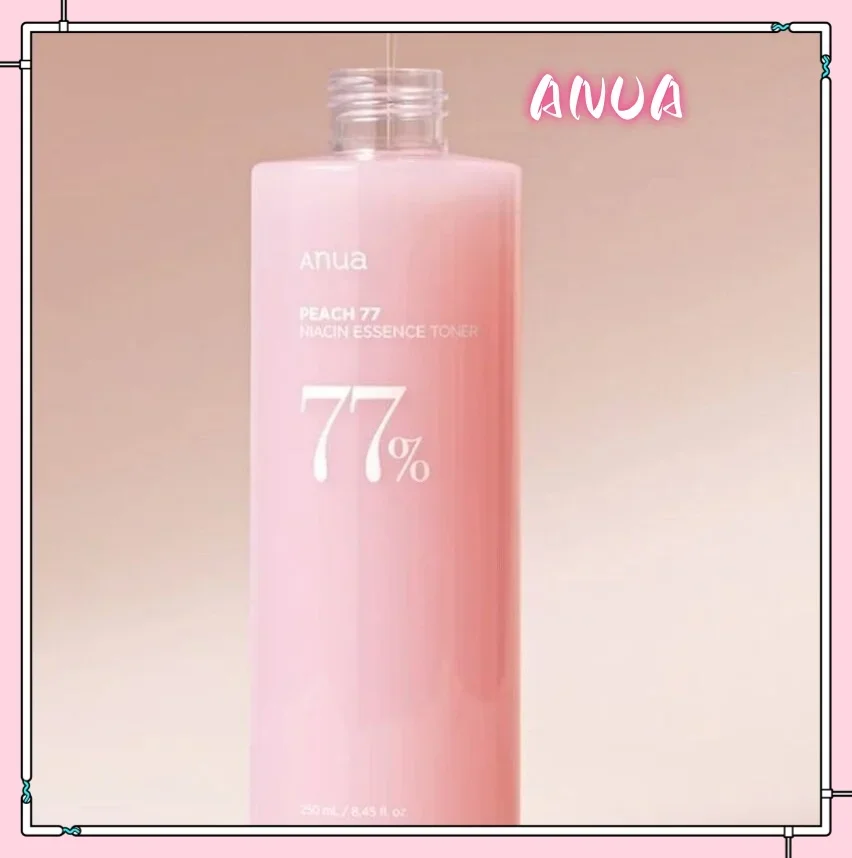 ANUA's Peach 77 Niacin Essence Toner 250ml AHA Vitamin C  Ceramide Hyaluronic acid Niacinamide Panthenol Korea