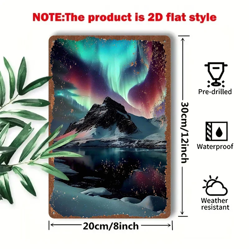 2D Flat - 1pc 2D[Flat] Metal Sign Retro Tin Painting 