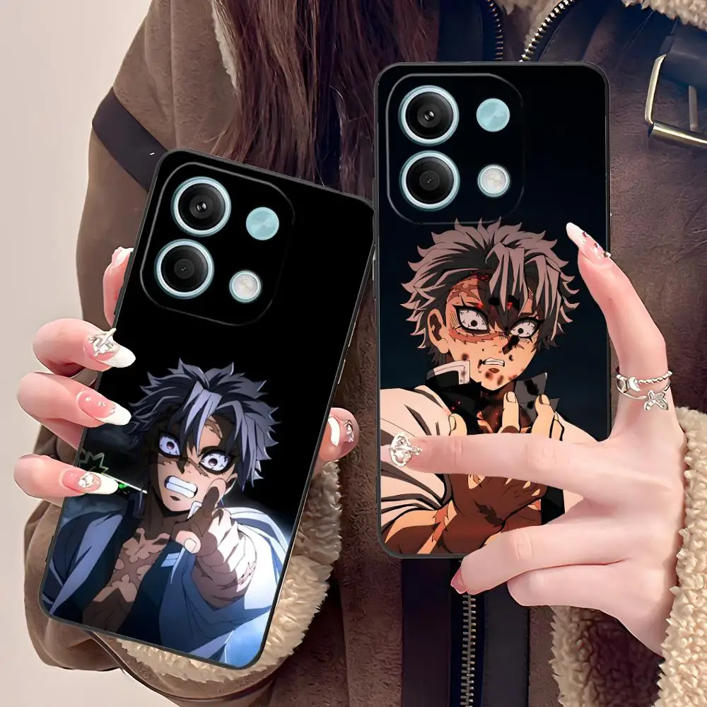 

Чехол для телефона Demon Slayer Sanemi для POCO M6 M5 M4 M3 X7 X6 X5 X4 X3 F6 F5 F4 Pro GT 5G с цветным принтом, защитный чехол, красивый