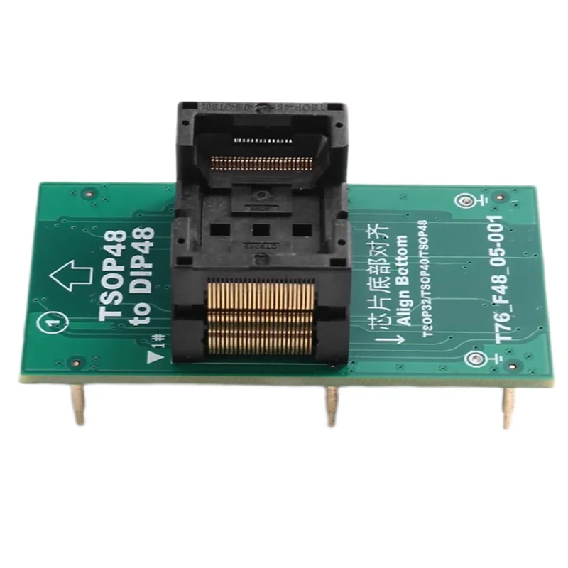 Novo-para programador xgecu t76: tsop32/tsop40/tsop48 para dip48 zif adaptador soquete (T76_F48_05-001) assento