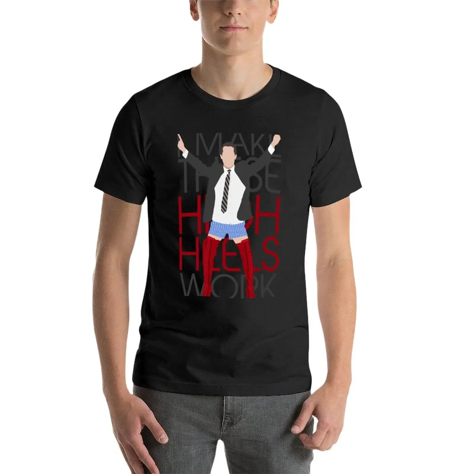 Eu faço que esse salto alto trabalho-kinky botas brendon urie camiseta meninos estampa animal roupas fofas camiseta de algodão masculina