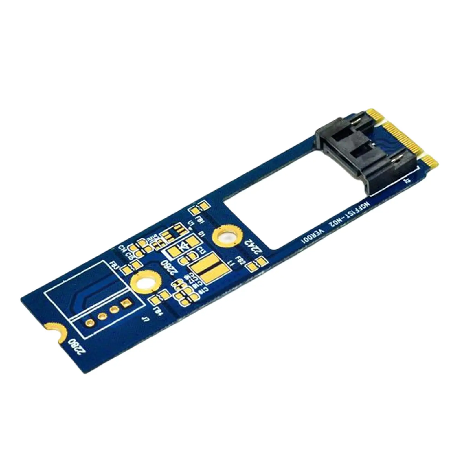 M.2 to Converter Adapter M.2 to 7 Pin Converter Card PC Accessory