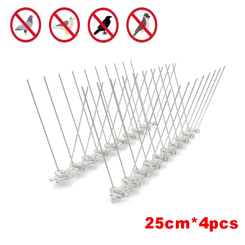 Gardening Anti Pigeon Spike Spikes and Bird Repeller Deterrent Anti Bird Pigeon Repellent Stainless Steel Anti Pigeon Spikes Bir