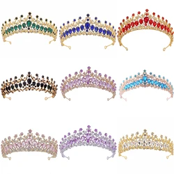 Fashion Gold Silver Color Crystal Rhinestone Tiara And Crowns For Princess Women Diadems Bridal Wedding Hair Accessories