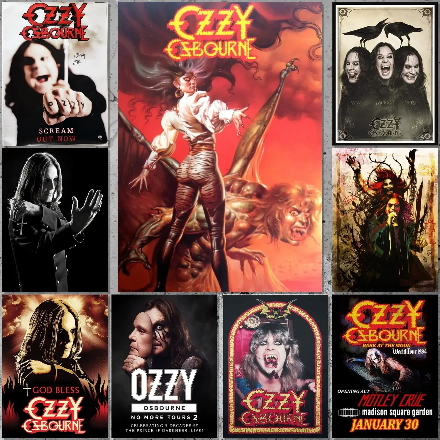 Ozzy Osbourne Poster Canvas Art Poster and Wall Art Picture Print Modern Family bedroom Decor Posters