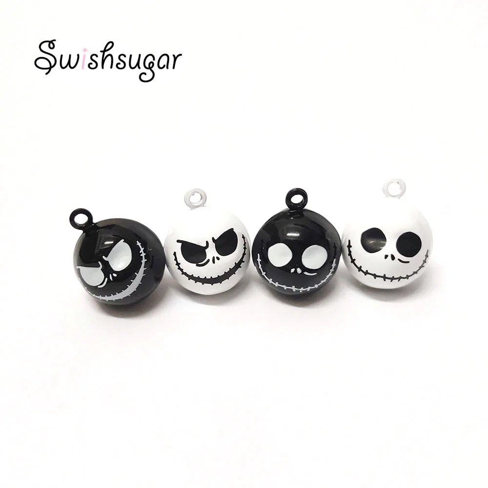 การ์ตูน Skull Bell Charms สร้อยคอจี้ฮาโลวีน Party เทศกาลแขวนเครื่องประดับตกแต่ง