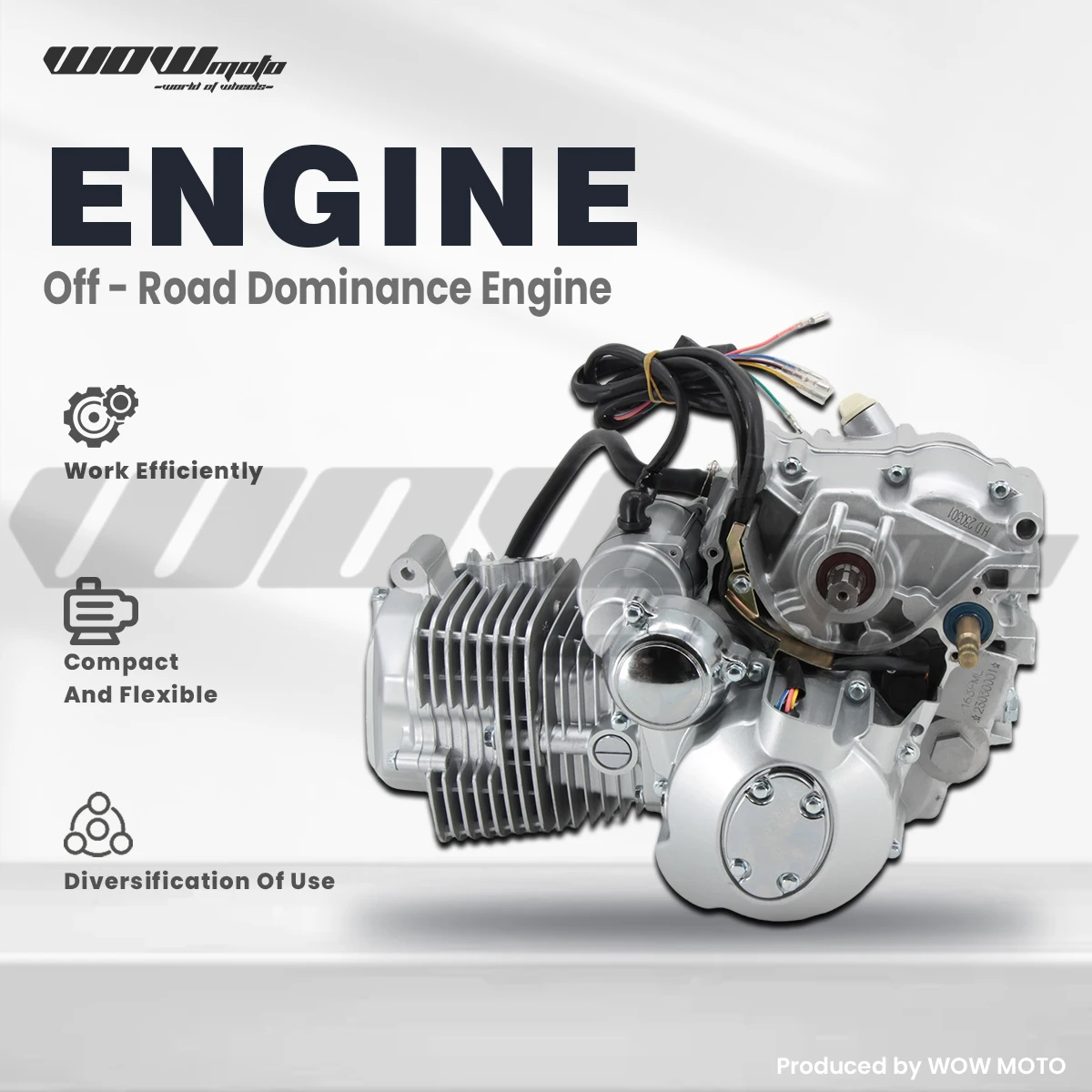Conjunto de motor Mini Moto 200cc para ATV y minimoto |   Motor Completo Refrigerado por Aire con Marcha Atrás |   Piezas de Motor para Motocicleta