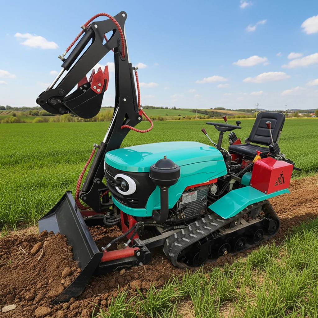 Customize Paddy Field Farm Tractor 4WD Small Agricultural Tractor Waterproof Diesel Engine