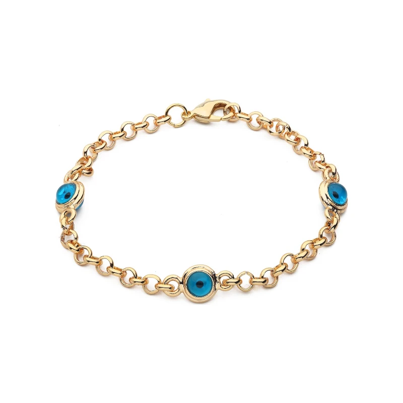 

Women's Golden Yellow Triple Eye Chain Bracelet 2022 Summer Winter Fashion Trend Gift Items Accessories Products Free Shipping