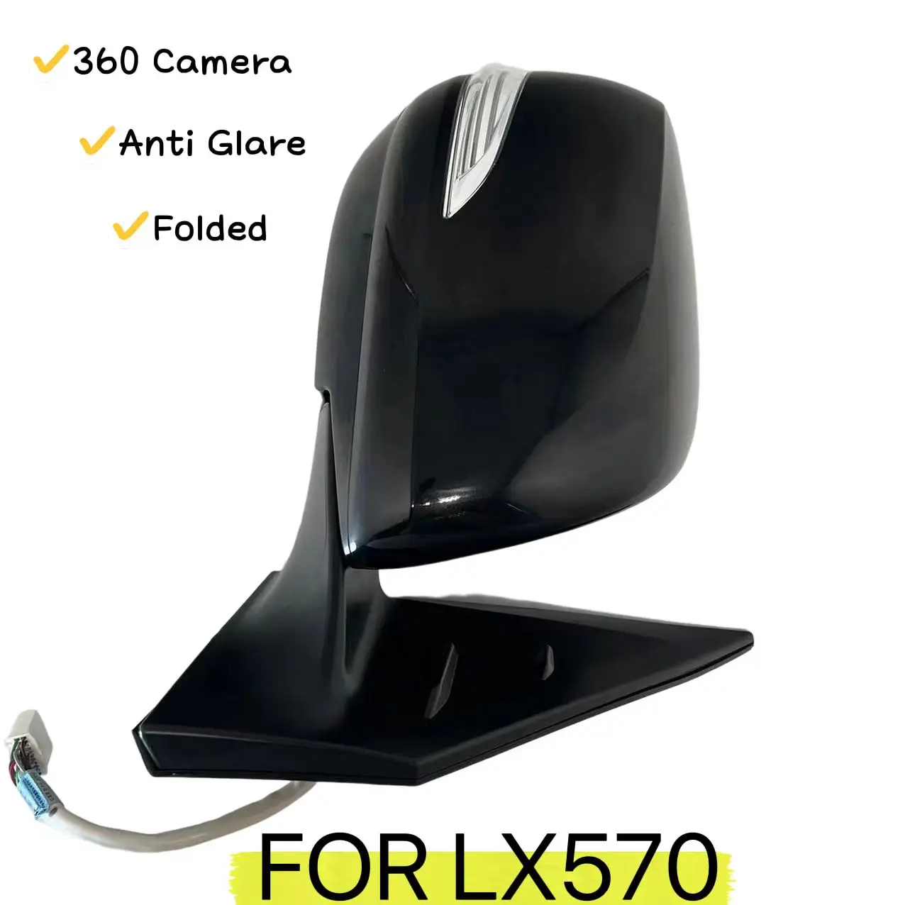 Fotografia 4: Fornecimento de fábrica espelho retrovisor automático esquerdo direito 360 cam era espelho lateral para Lexus LX570