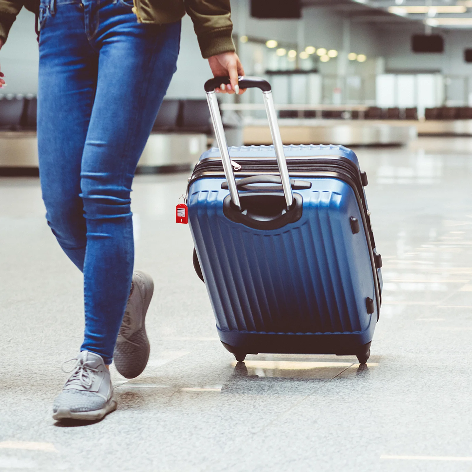 

50Pcs Key Tags Id Label Plastic Number Tags for Luggage Dormitory Gym Sauna Hotel Key Chain Tag with Split Ring