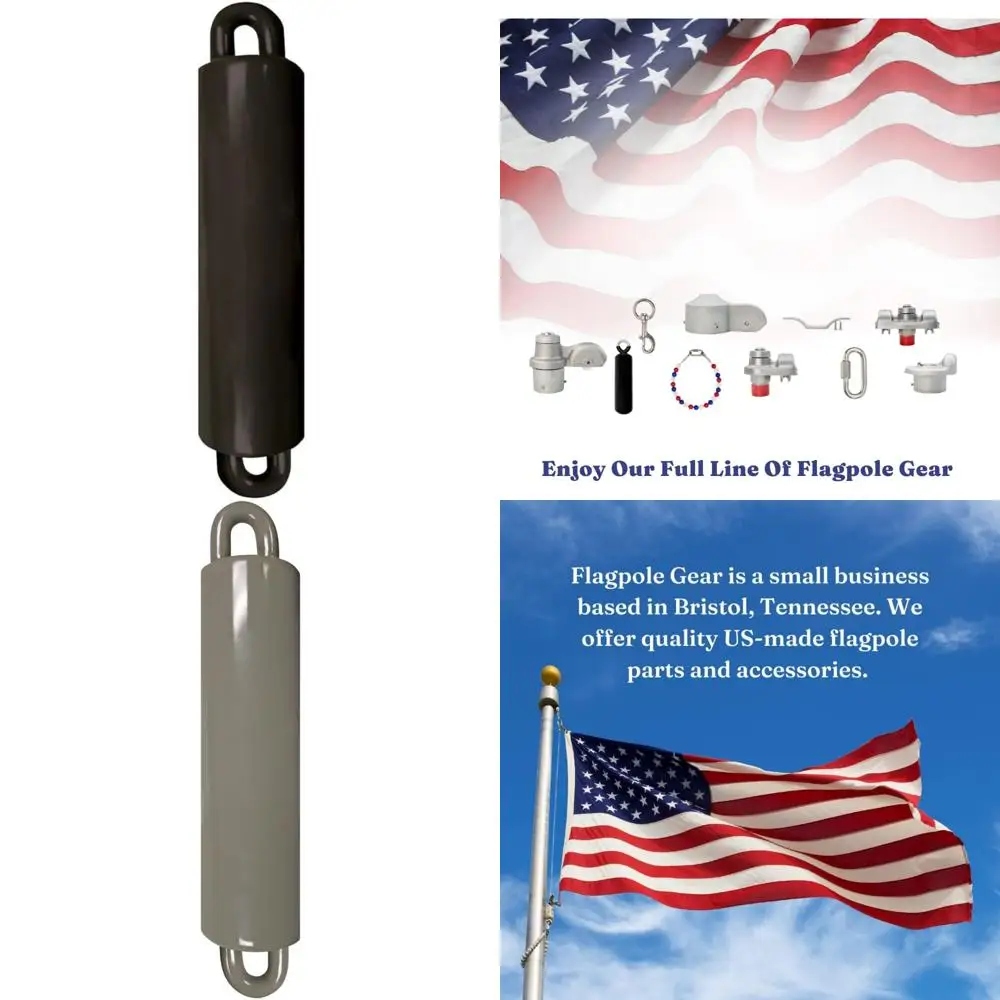 

7 Pound Double Eye Bolt Counterweight for Internal Halyard Flagpole System (Black)