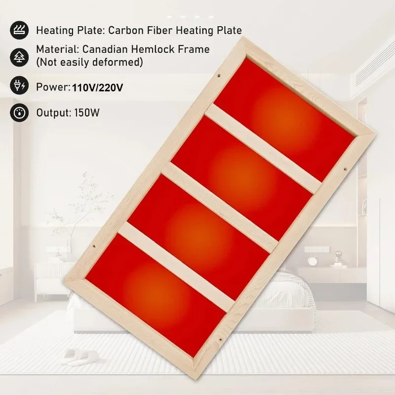 220V 110V Infrared Heater Accessories Carbon Fiber Heating Plate for Wooden Indoor/Outdoor Room