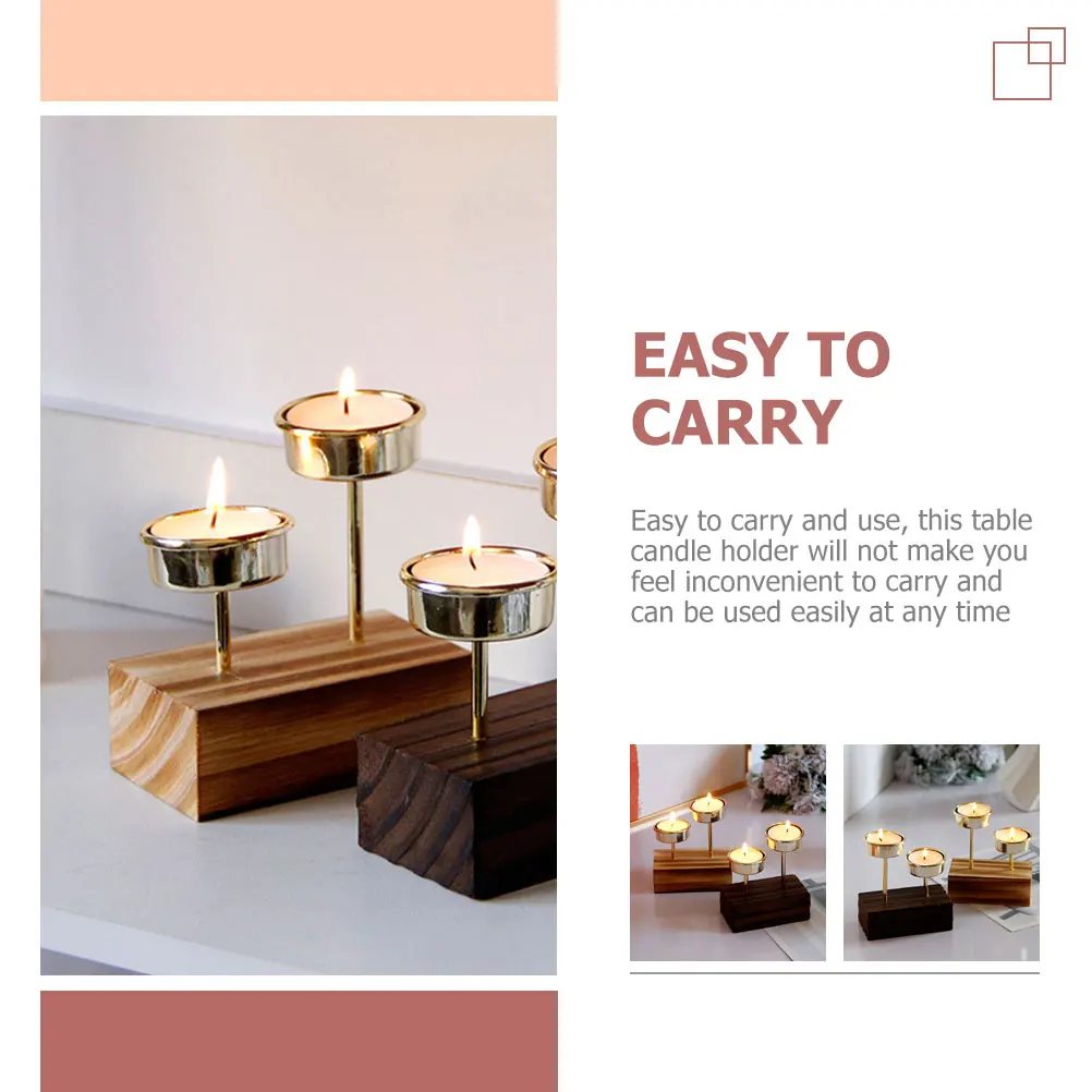 

Vintage Wooden Holder Stand for Home Decor Table Party Room Smooth Wood Rack, Sturdy Design