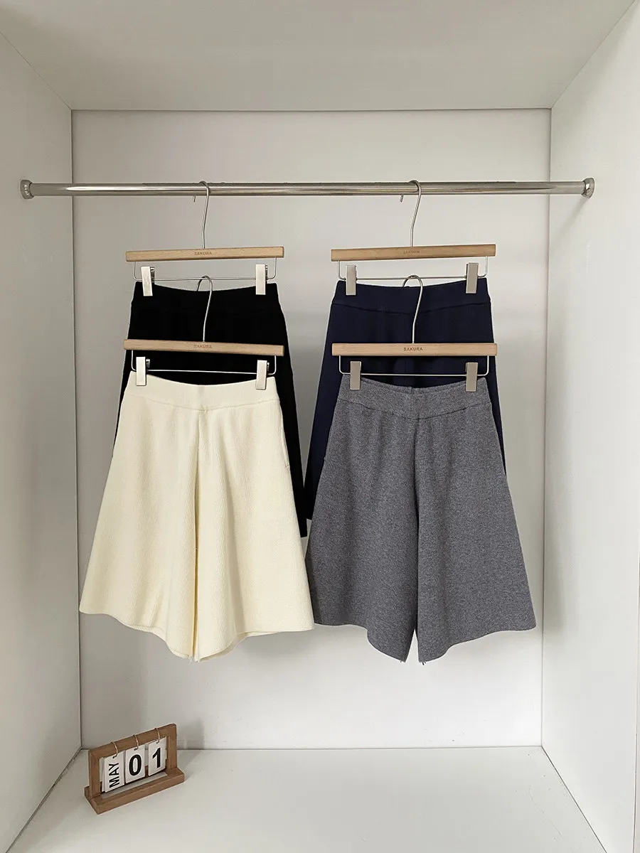 

Korean Style High Waist Pure Color Casual Pants Women's Spring New Wide Leg Pants Slimming Effect Versatile Casual Trousers