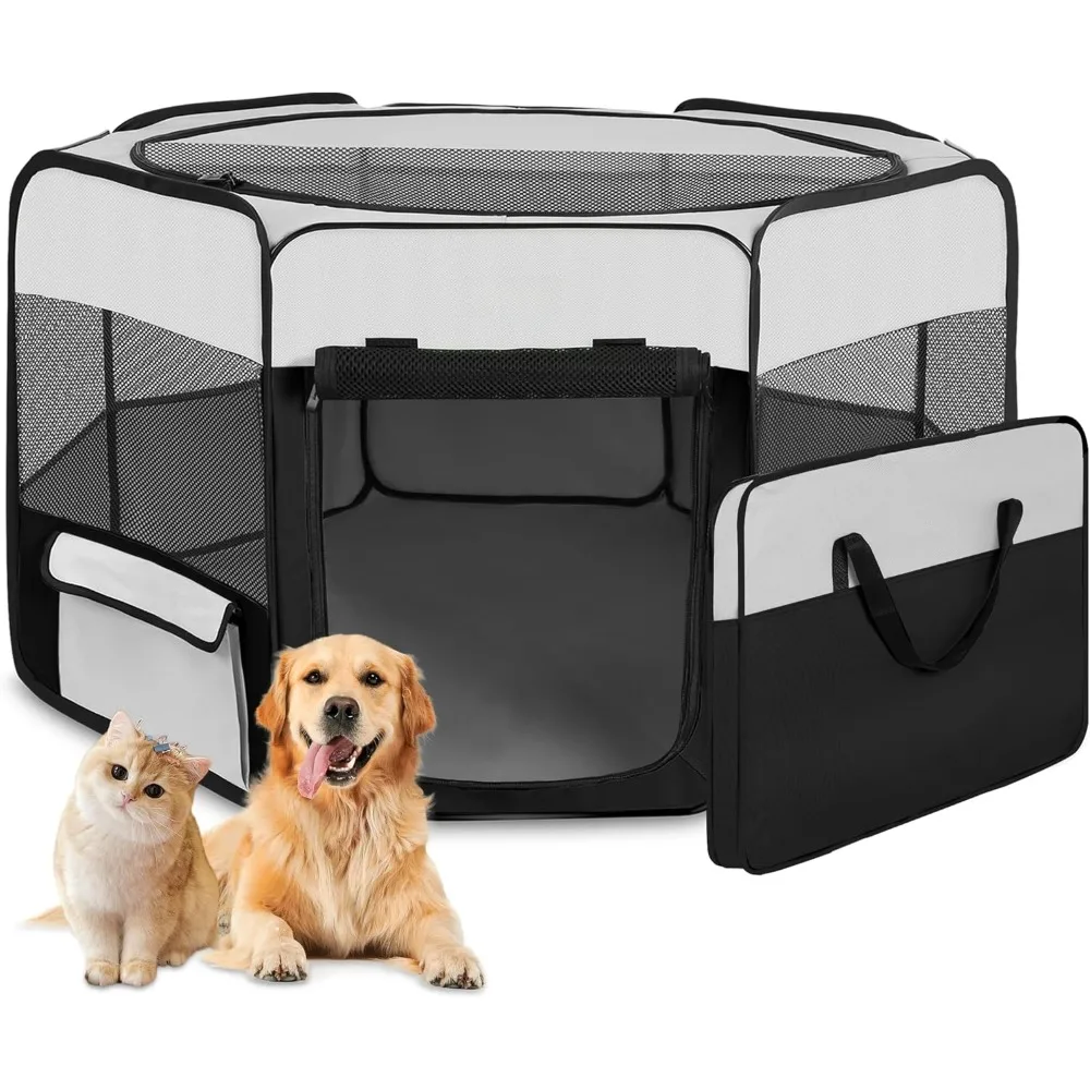 

Dog Fence, Portable Pet Fence, Foldable Large Capacity Pet Tent for Indoor/outdoor Travel Camping