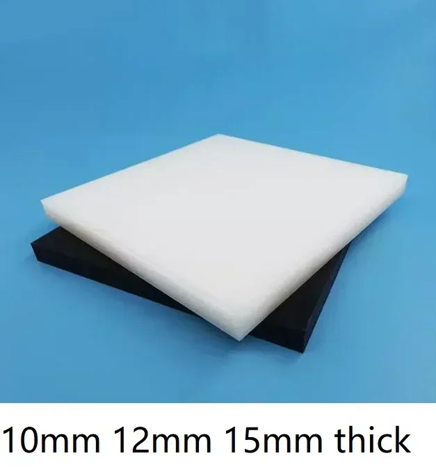 

10mm 12mm 15mm thick black pom sheet white Polyoxymethylene panel Delrin plate Hard plastic board polyformaldehyde plate