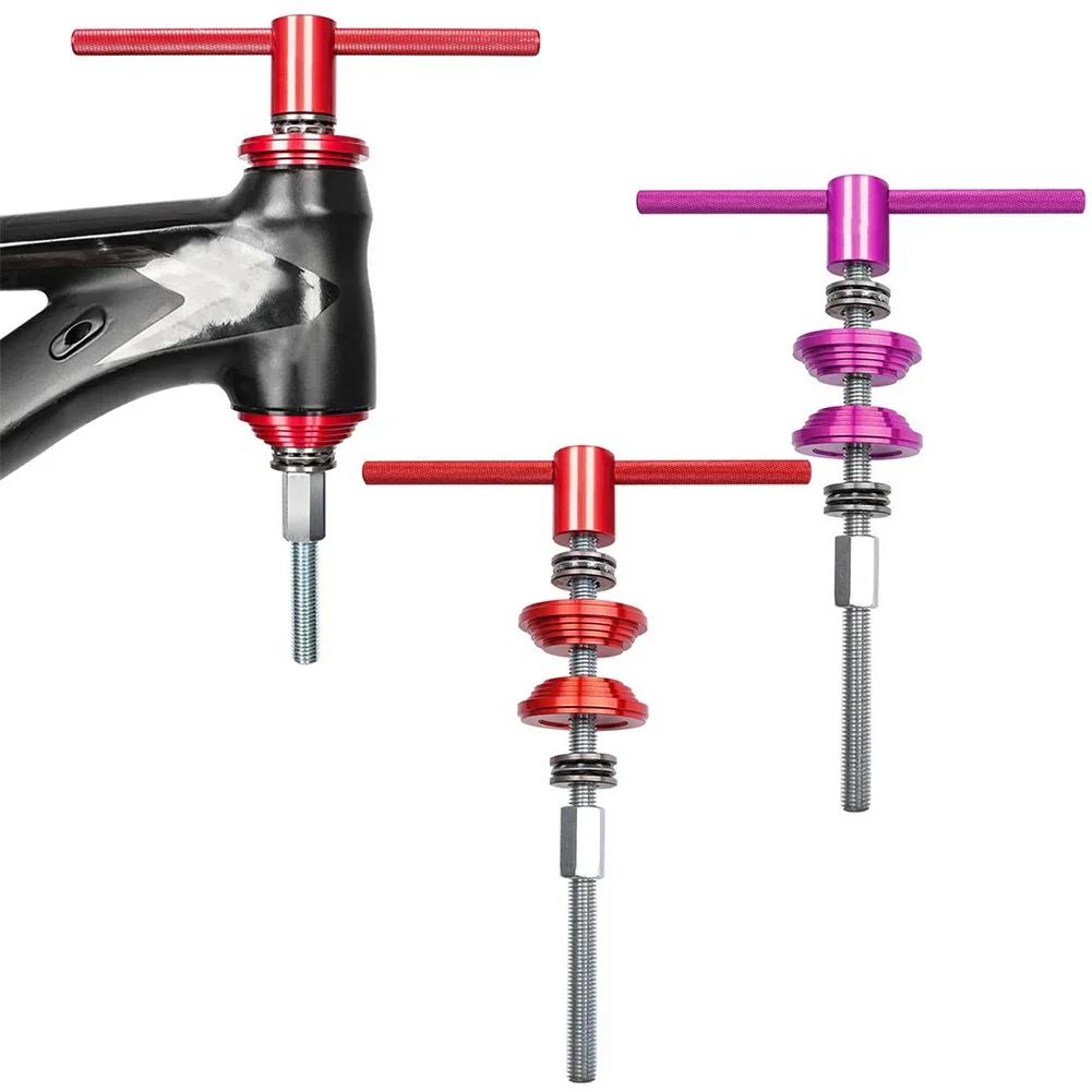 

BB Bearing Press Tool for Efficient Bicycle Maintenance User Friendly Design with Smooth Lubricated Ball Bearings