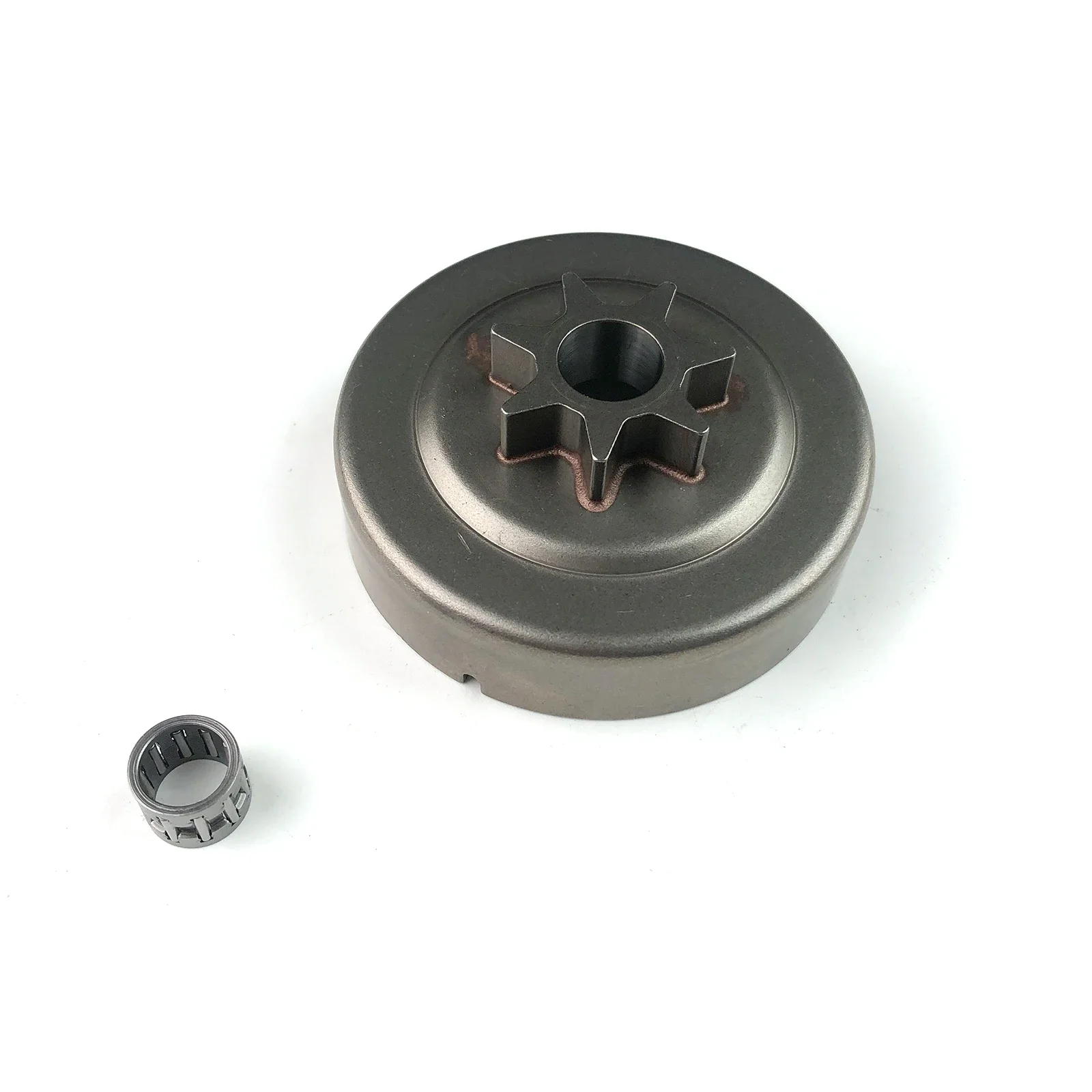 Piñón de tambor de embrague 7T de 325 pulgadas con rodamiento de jaula de agujas para motosierra Stihl 026, MS260, 024, MS240, Parte #1121, 640, 2004, 9512, 933, 2260