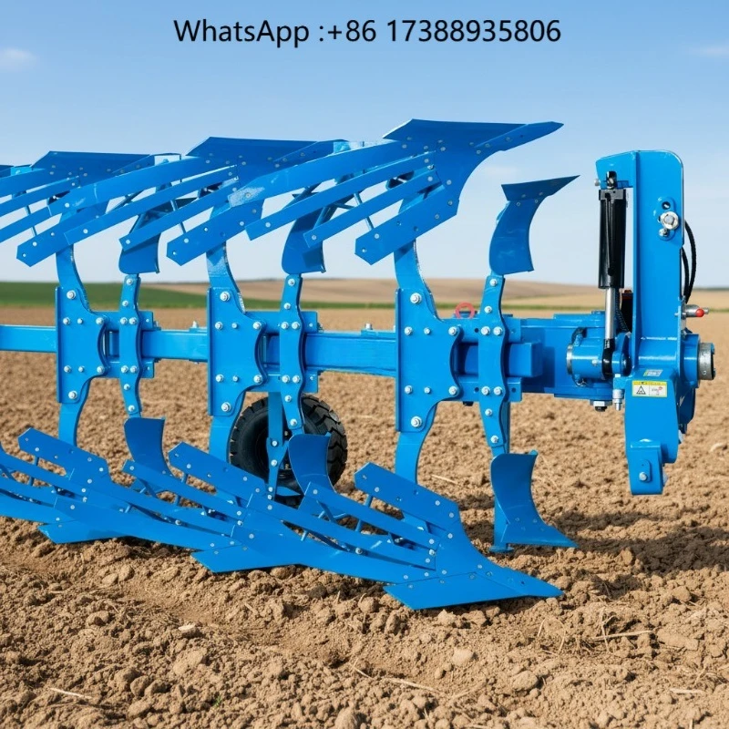 Hydraulic Turnover Share Plow  Furrow Tractor Mounted Land Preparation Equipment with High Strength Steel