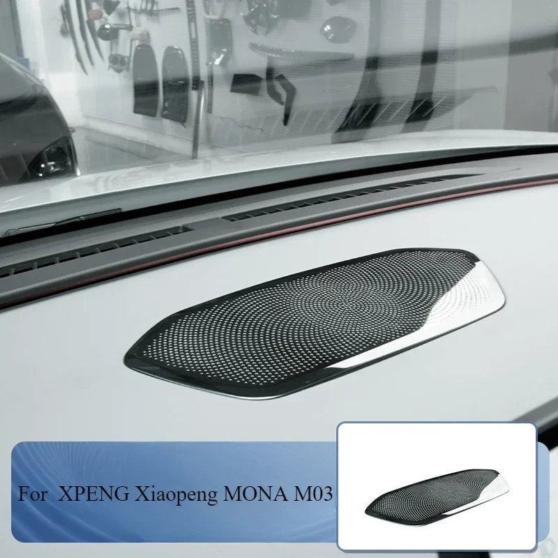 Car Instrument Panel Tweeter Audio Protective Cover For XPENG Xiaopeng MONA M03 Special Car Interior Modification Accessories