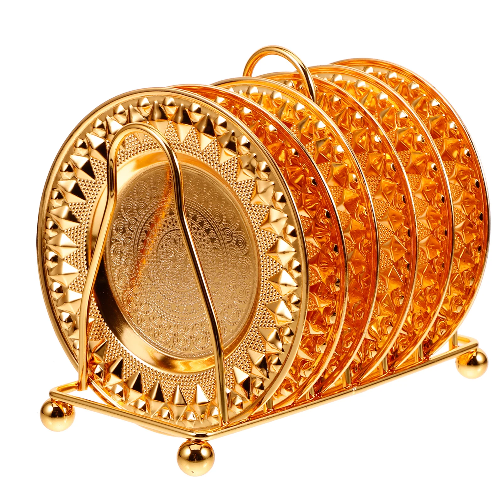 

1 Set Modern Snack Tray Storage Rack For Kitchen Home Supplies Food Serving Plate Organizer Iron Tableware Fruit Holder Dinner