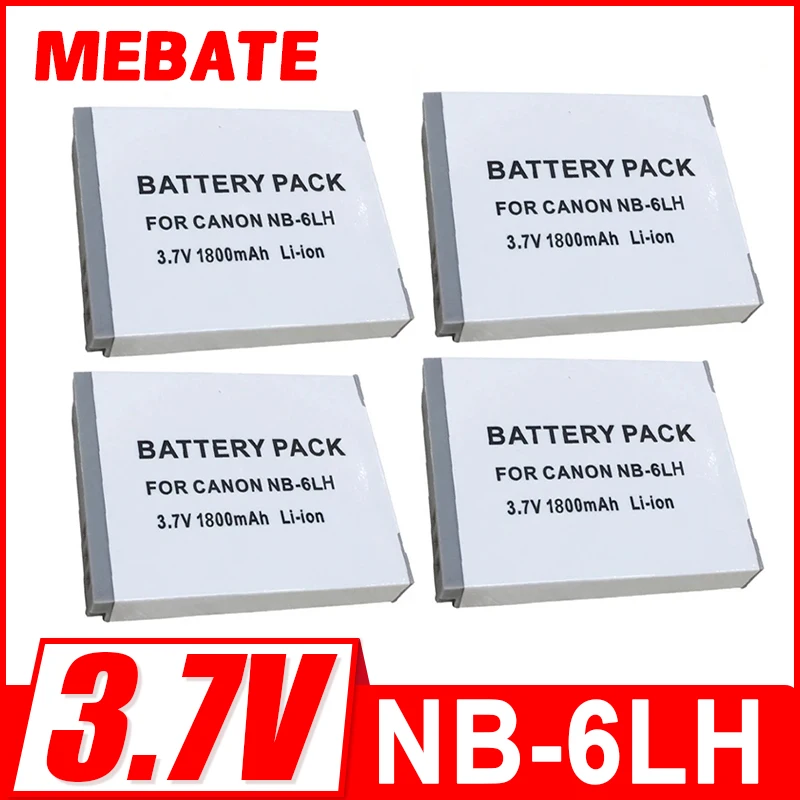 1800mAh Batteries Camera Battery NB 6L NB6LH NB-6L For Canon Power-shot IXUS 310 SX240 SX275 SX280 SX510 SX500 HS 95 D10 D20 D30