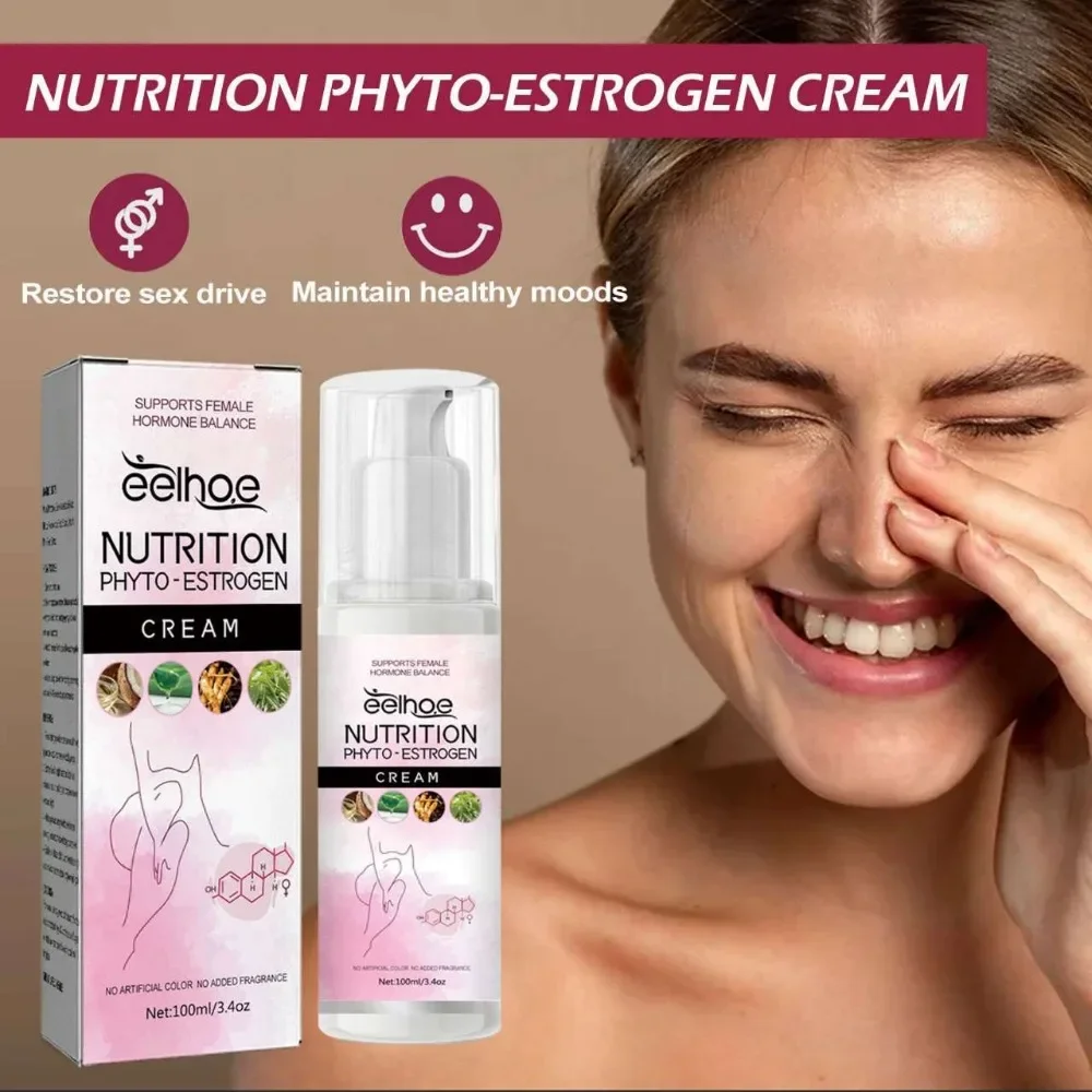 Nutrition Phyto Estrogen Cream 100ml Menopause Menstrual Cycle Support Phyto Estrogen Care Cream Relieve Emotional Fluctuations