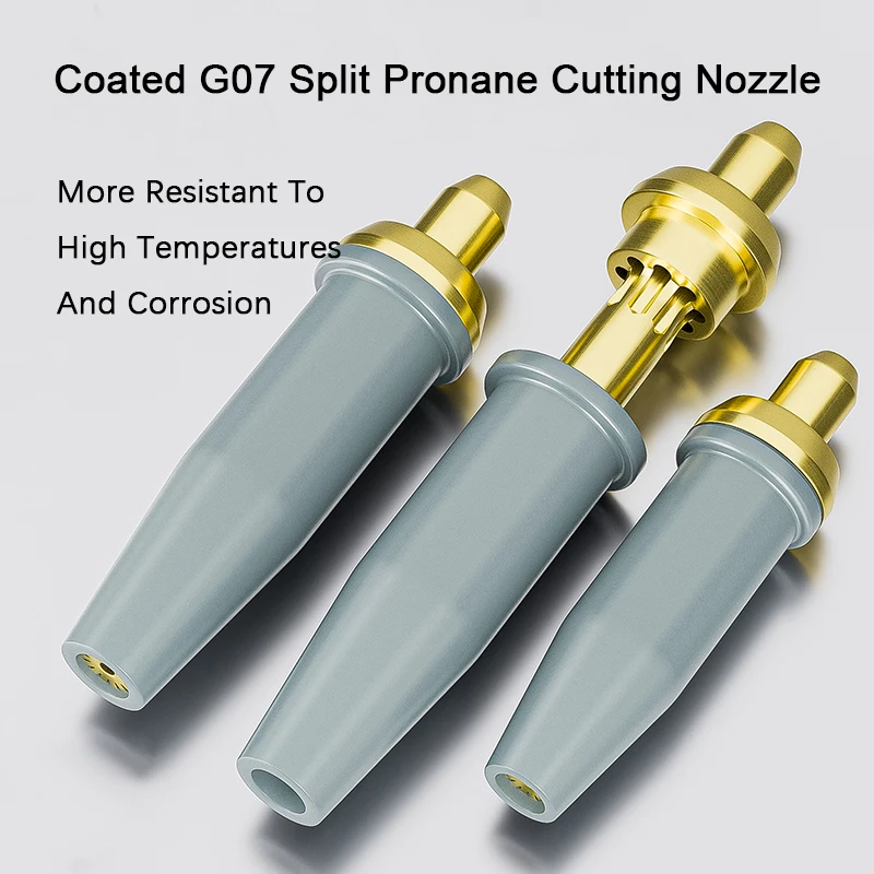 Coating Gas Cutting Nozzle G07-30 100 Cutting Torch Propane Cutting Nozzle Split Copper Coating Gas Torch Cutting Tips 1# 2# 3#