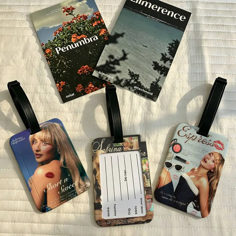 Singer S-Sabrina Durable PVC Anti lost Baggage Tag With Info Card Lightweight Luggage Identification Label